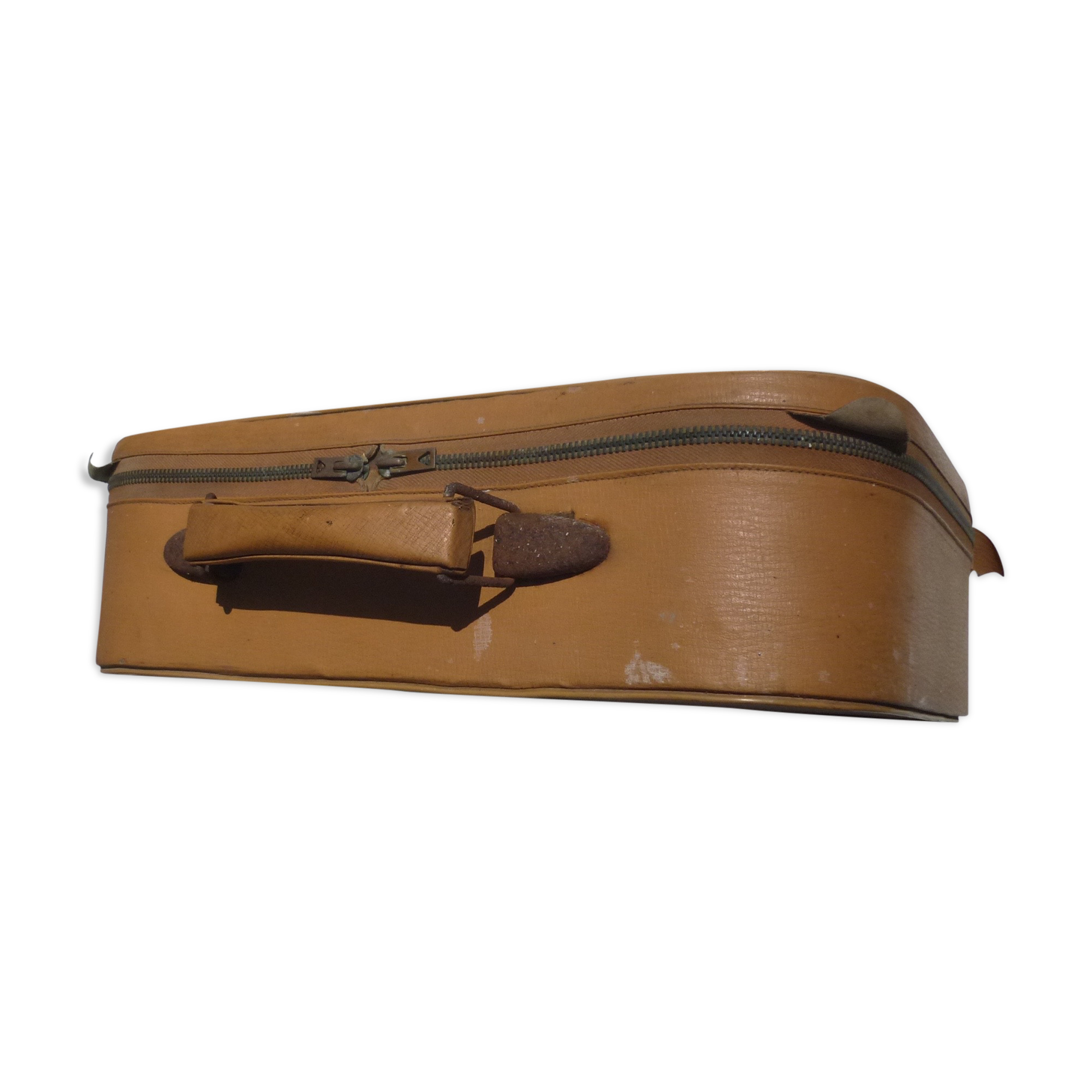 Old suitcase with zip