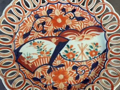 Imari porcelain work plate