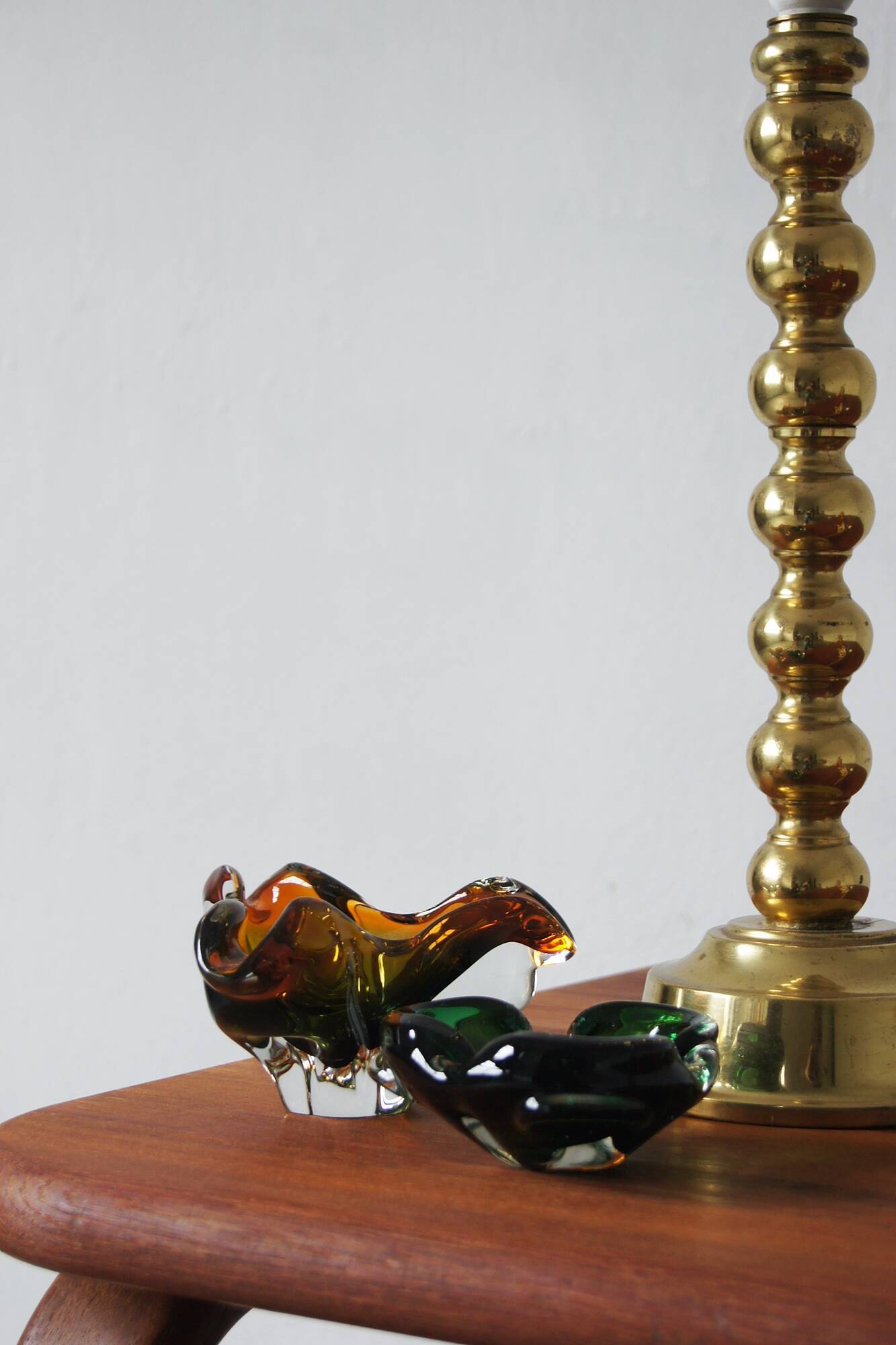 Glass Bowls or Ashtrays, Italy, 1970s, Set of 2