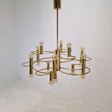 Mid Century Chandelier Designed by Sciolari, 1970's (2 available)