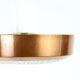 Copper And Bohemian Glass Ceiligh Lights, Czechoslovakia, 1970s