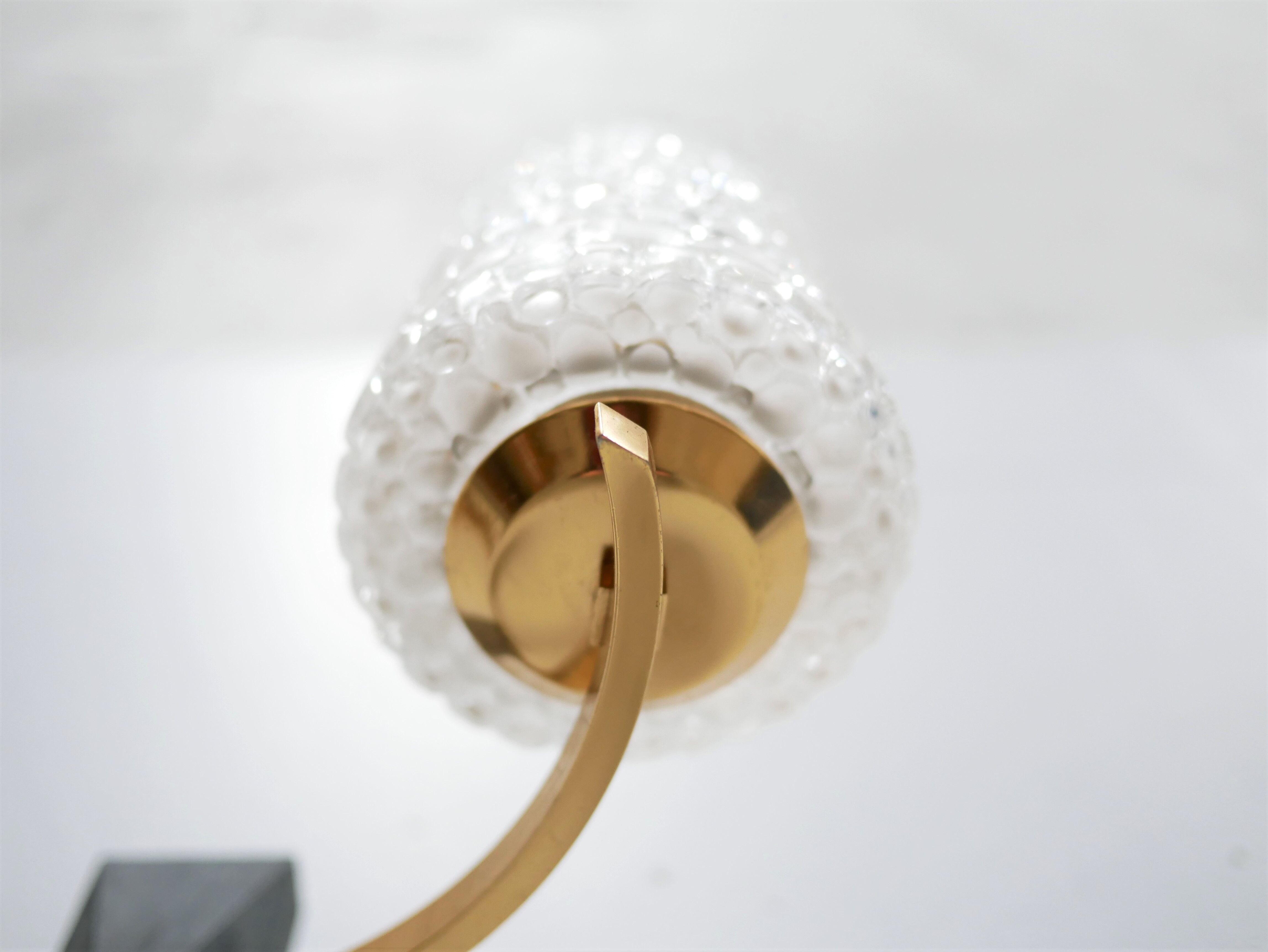 Vintage brass and glass wall apply edited by Maison Arlus