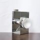 Space age wall light in aluminium and chrome (1 of 3), 1970s