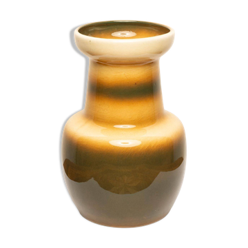 Vase céramique beige milieu du siècle - Pologne, 1960s