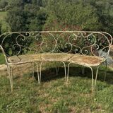 Banc de jardin ancien arrondi