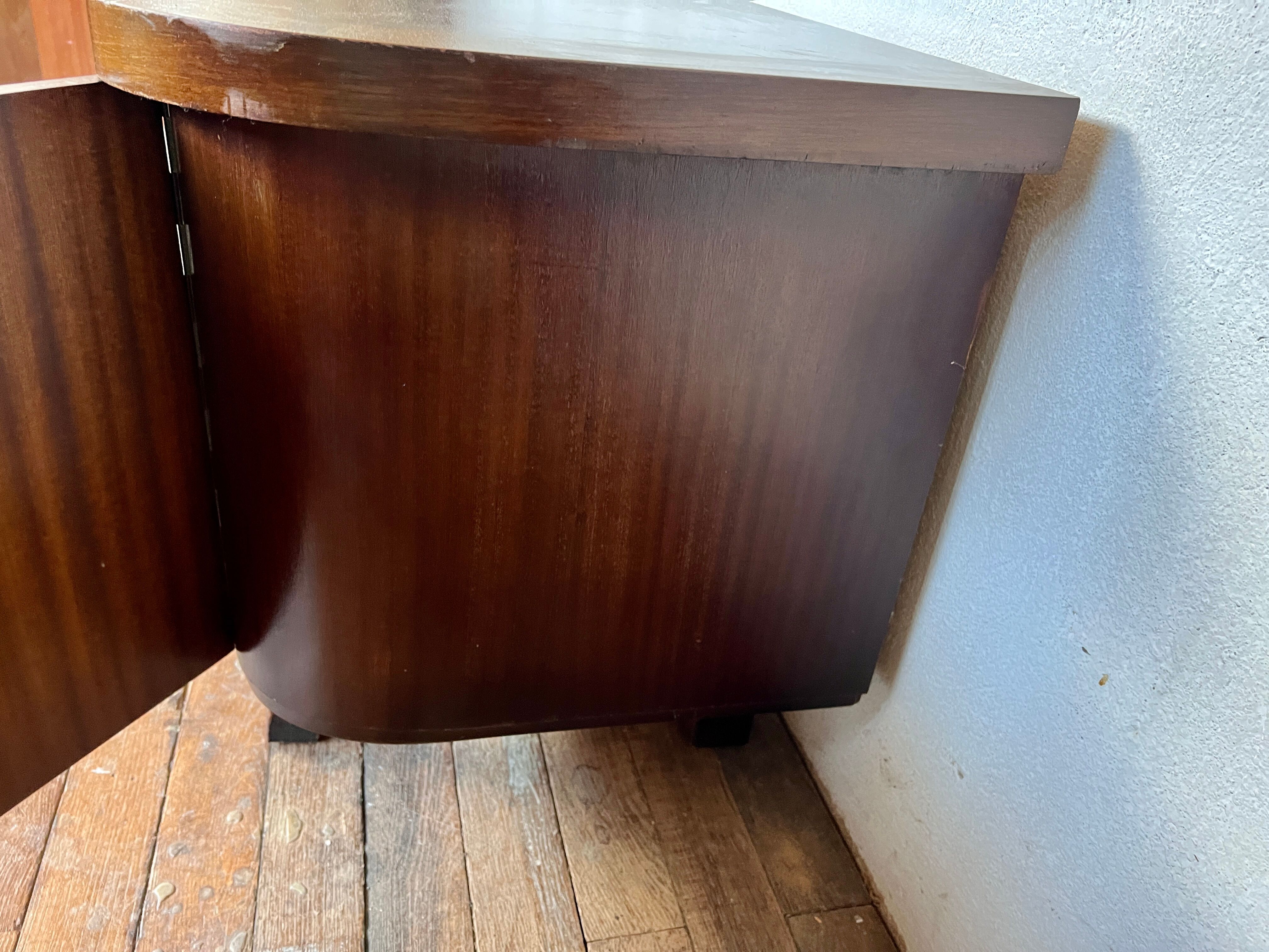 Enfilade vintage hifi tv stand compass feet