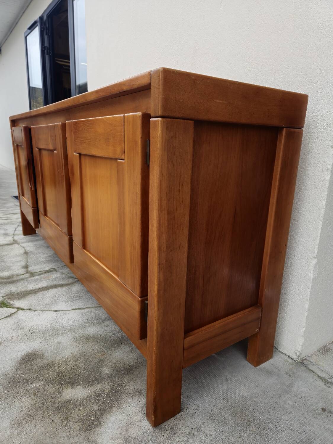 Enfilade Maison Regain in Oak with 3 vintage doors