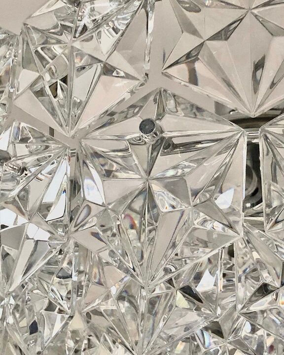 Kinkeldey Crystal Grapefruit Chandelier - Germany 70s