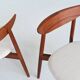 Harry Ostergaard set of eight dining chairs teak Randers 1960