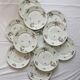 10 assiettes plates vintage fleuries en porcelaine Haviland