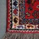 Good quality old oriental rug 100x73cm in red color