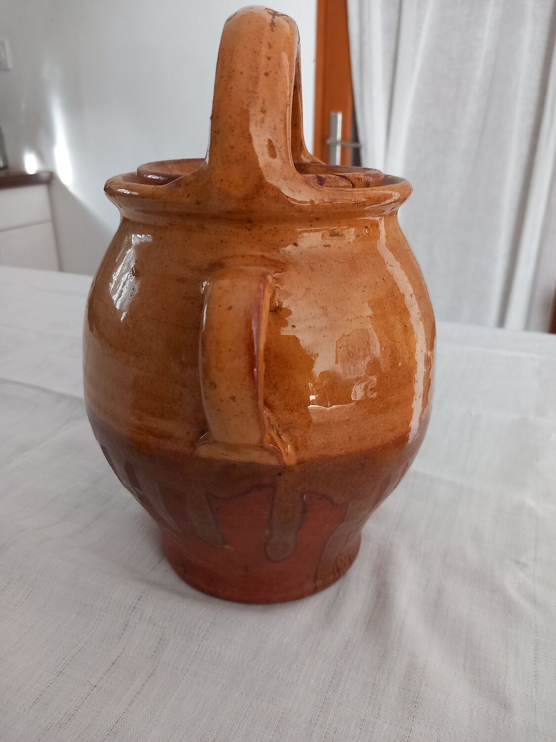 Gargoulette terracotta varnished.