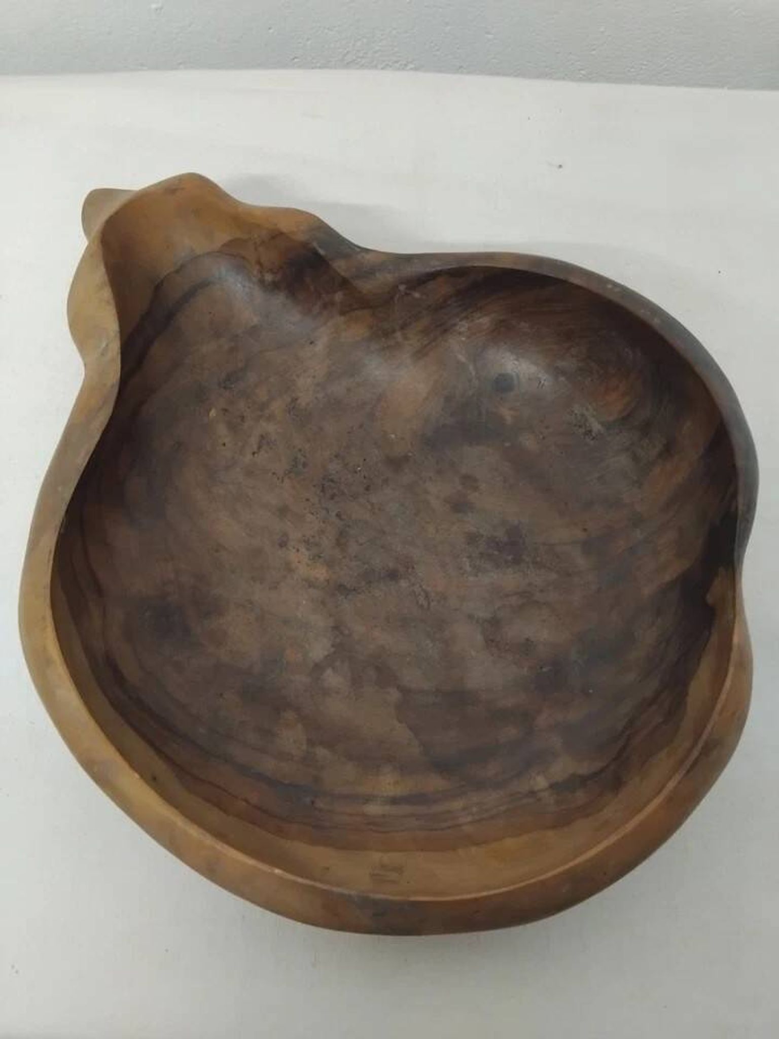 Vintage Shell Shape Wooden Fruit Basket