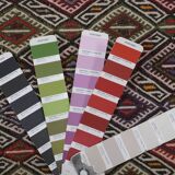 Vintage Turkish Oushak Rug Handwoven 141x356 cm