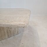 Italian travertine coffee table, 1980's