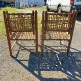 Wood and Rope Armchairs