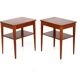 Pair of Scandinavian mahogany bedside tables, Sweden, 1950