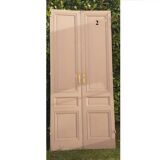 2 pairs of large 19th-century Haussmann-style cupboard doors.