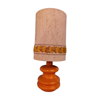 Lampe orange vintage année 70