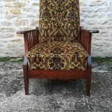 Fauteuil Morris repose pieds rétractable