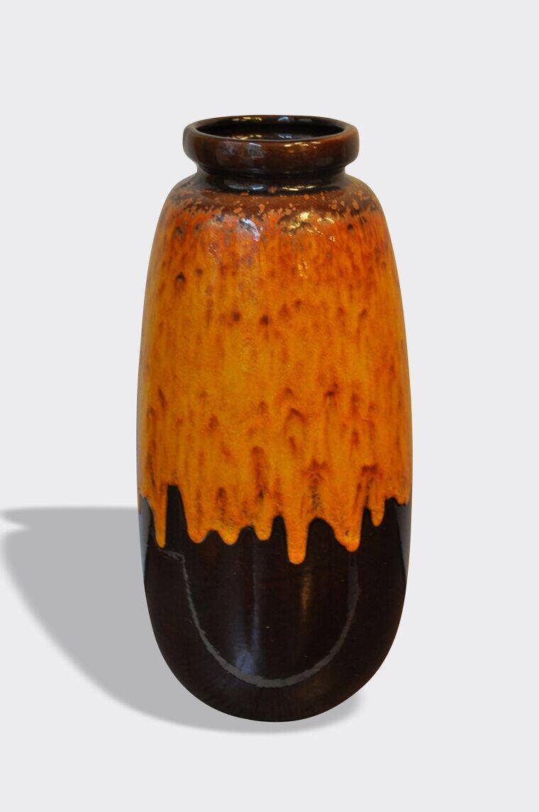 Large Fat Lava Vase W-Germany