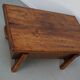 Table basse en pin rustique, style ferme français du début du 20e siècle