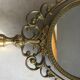 Medallion mirror in brass - vintage decoration glass