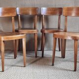 Set of 4 Horgen-Glaris bistro chairs classic model 50s