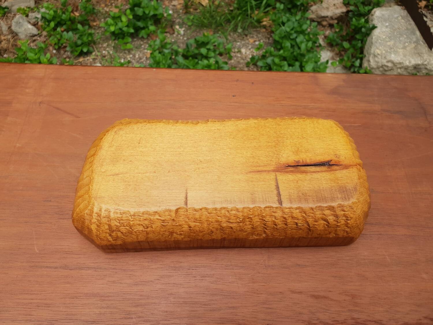 Vintage wooden pocket emptier