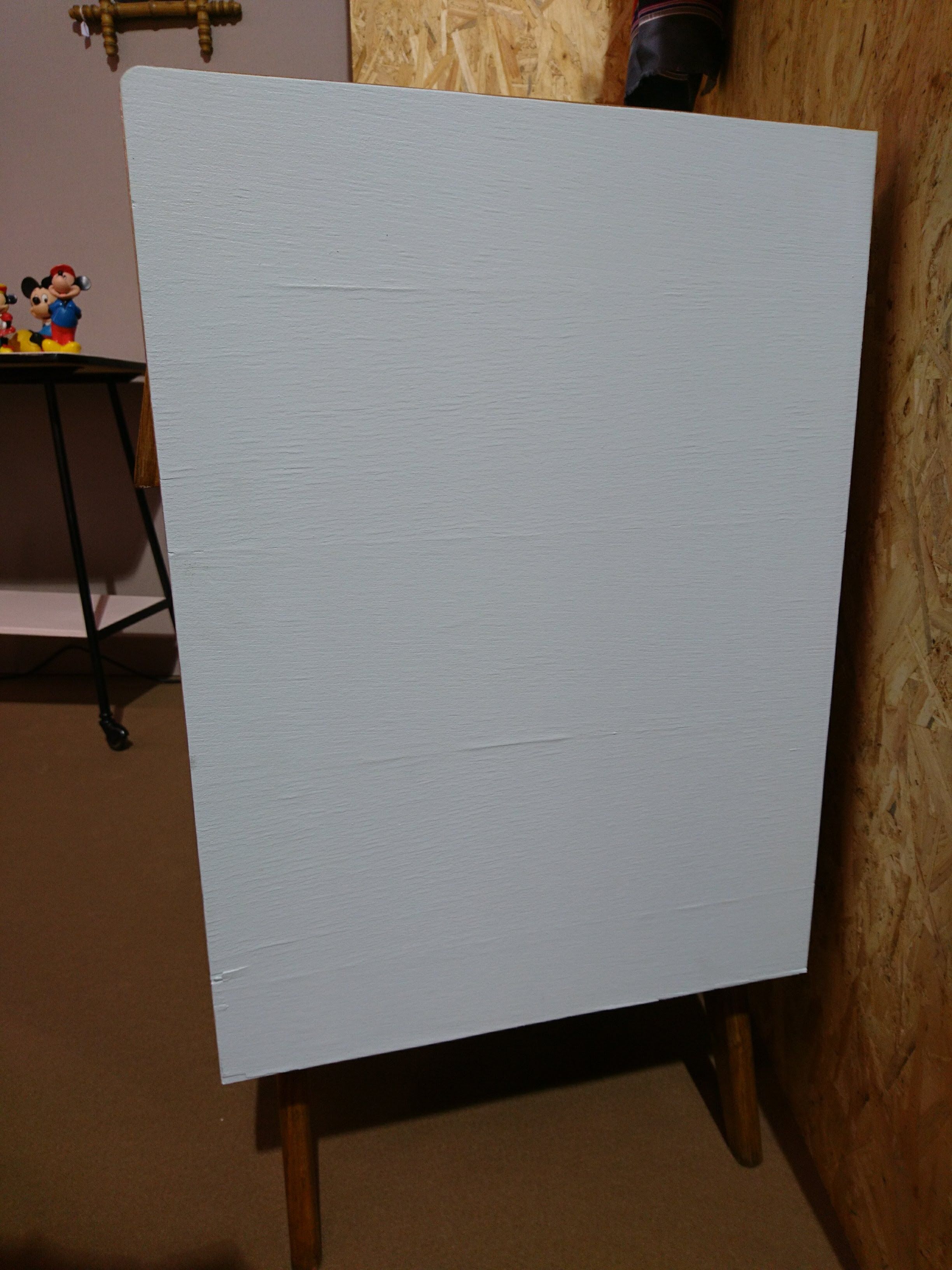 Vintage 70s wood and rattan commode