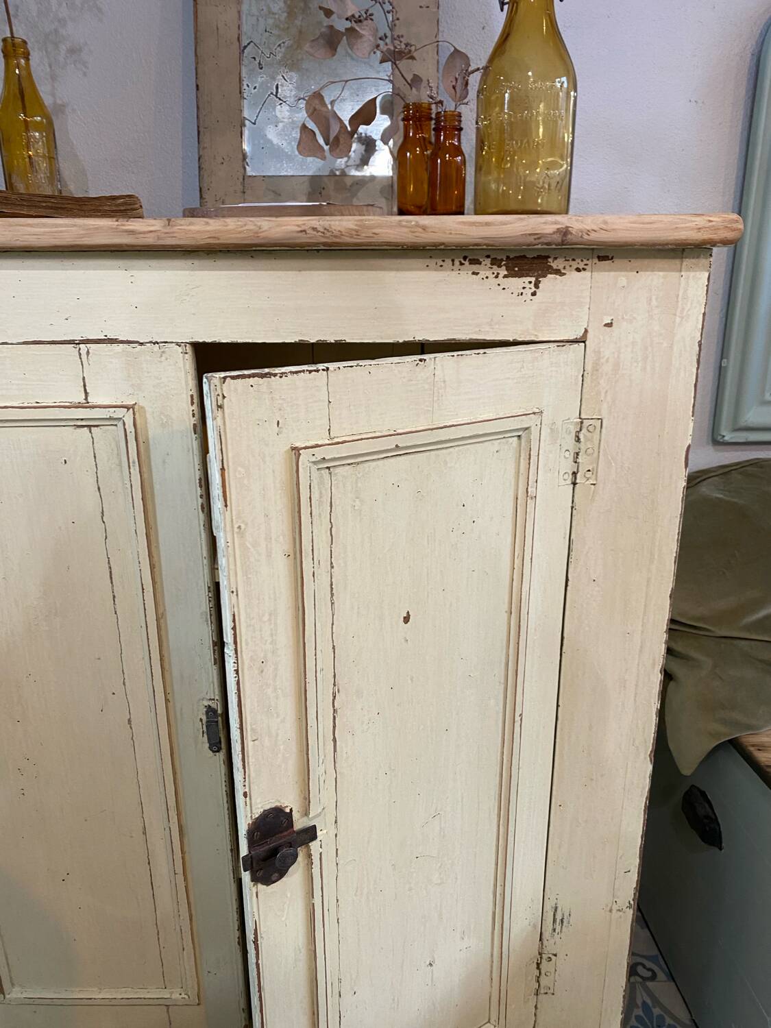 Beige patinated sideboard