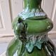 Vintage 1960s green toned ceramic lamp
