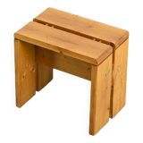 Solid pine stool Les Arcs