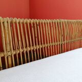 Mid-Century Rattan and Bamboo Canapé, Italy, 1960s