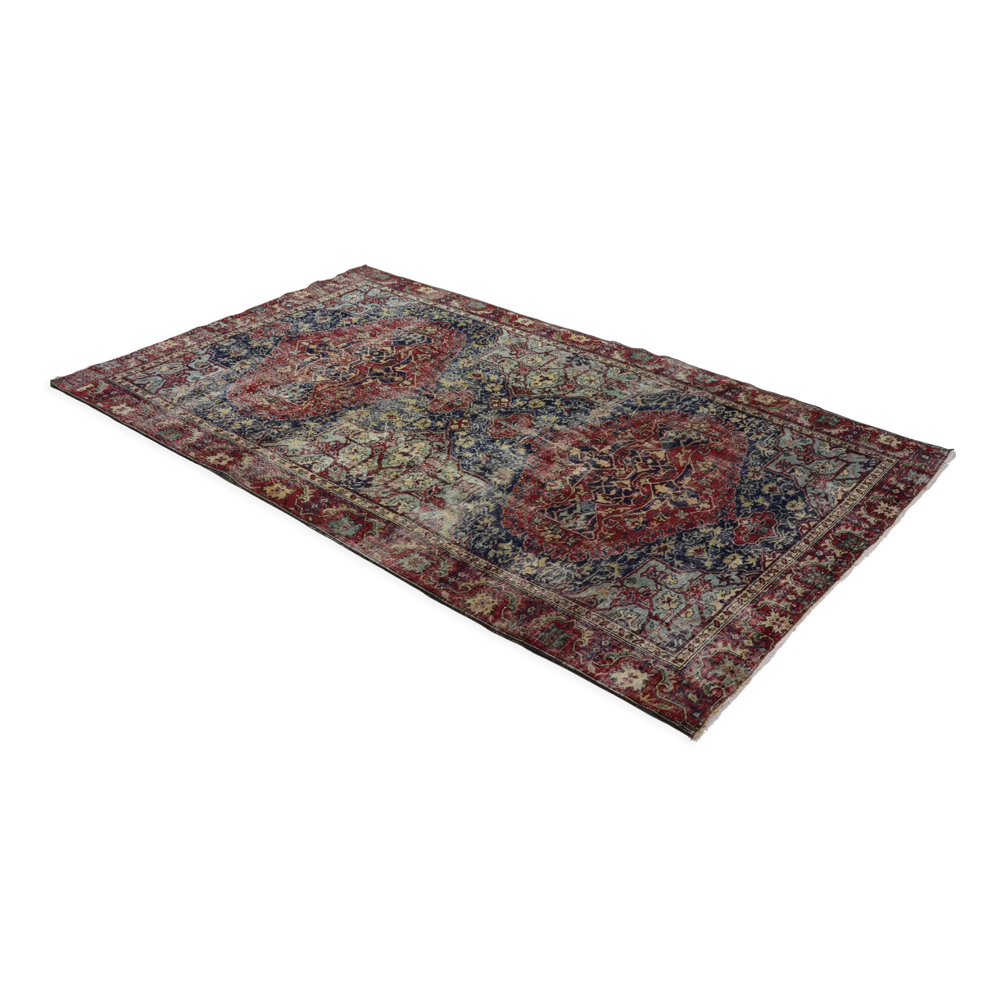 Anatolian handmade vintage rug 315 cm x 185 cm