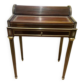 Small Louis XVI style cylinder desk (19th century)
