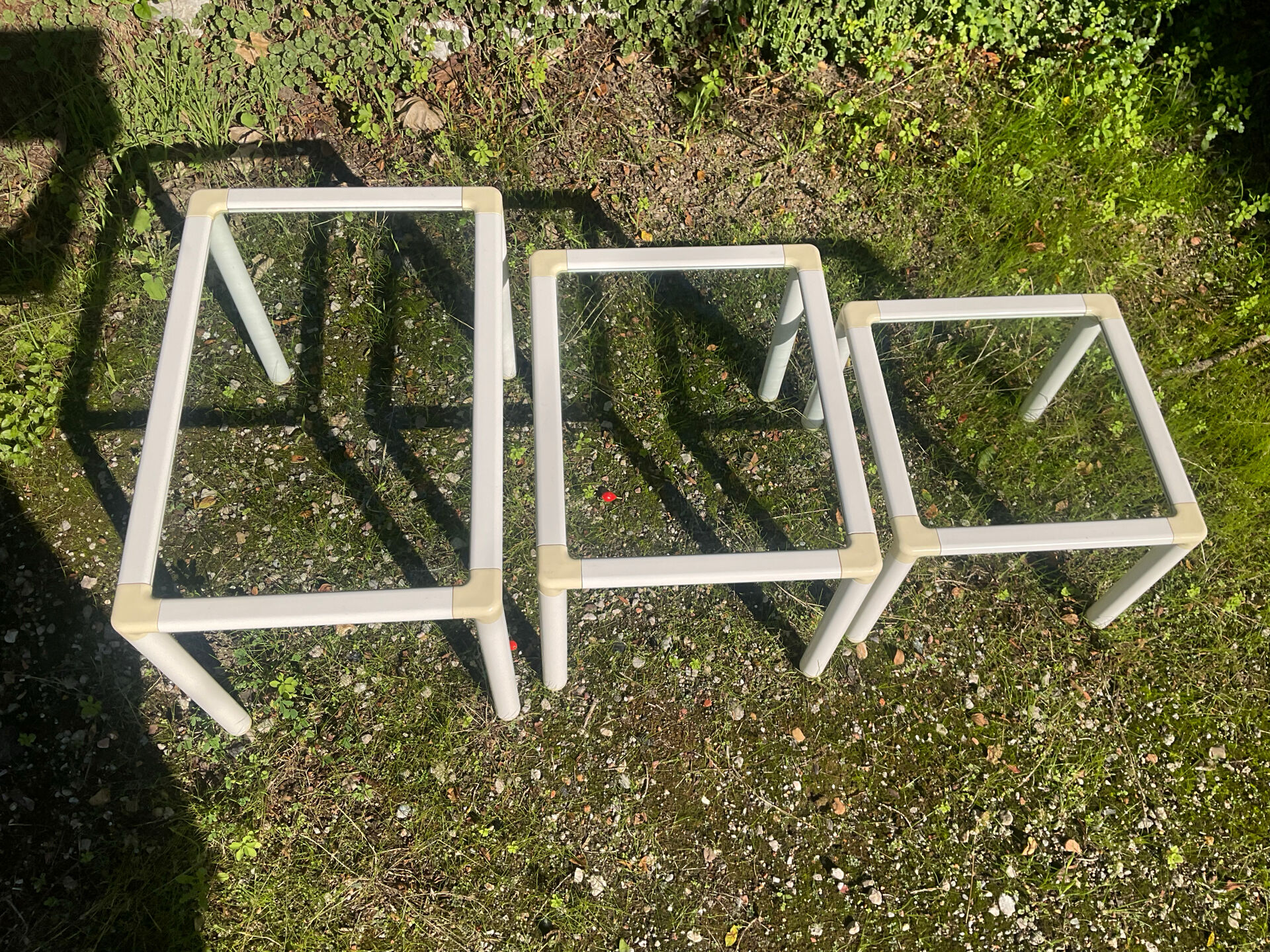 Set of 3 nesting tables from the 1970s.