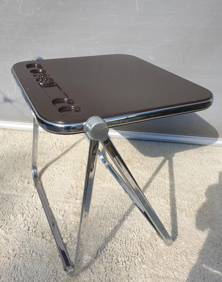 Platone desk set and Plia Platone chair by Giancarlo Piretti Edition Anonima Castelli