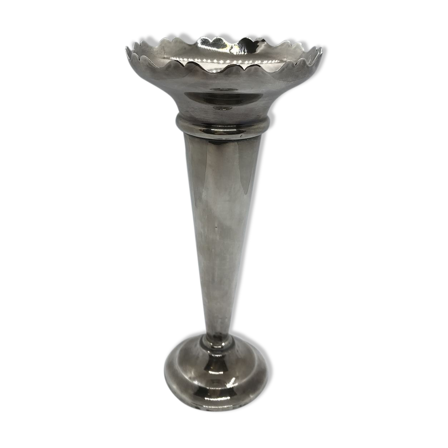 Vase anglais en métal argenté Selency