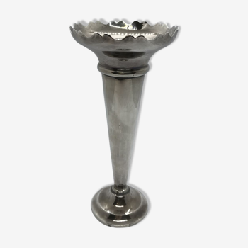Vase anglais en métal argenté