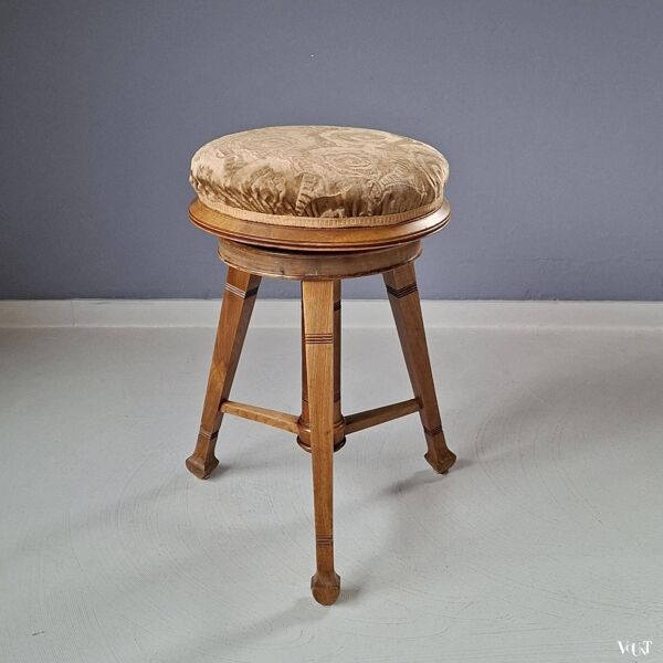 Tabouret de piano art déco, 1920/1930