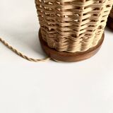 Two lamps from Majorca, 2x2 m braided fabric cables.