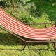 Vintage foldable nomadic deckchair