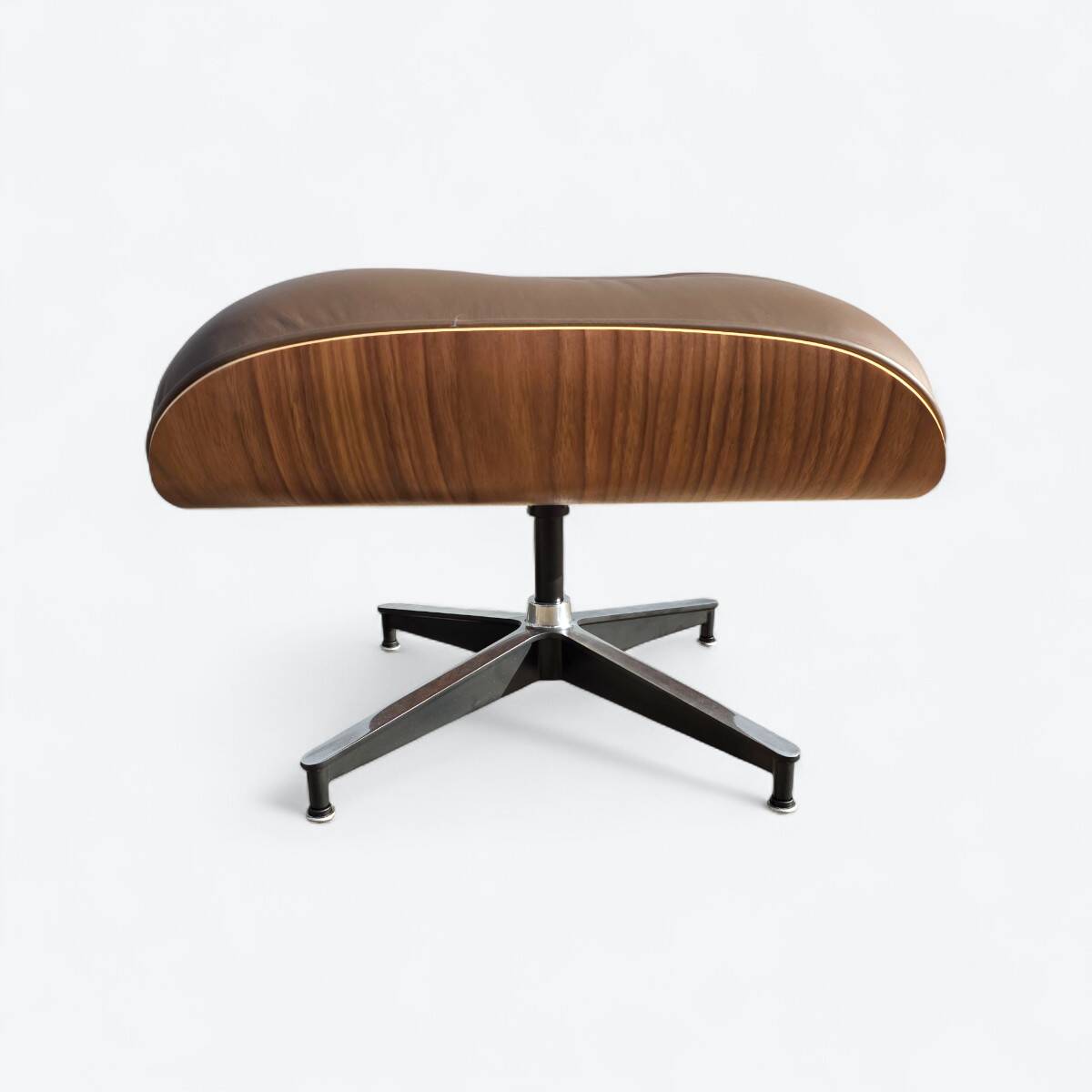 Brown & Walnut Herman Miller Original Eames Tall Lounge Chair & Ottoman