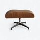 Brown & Walnut Herman Miller Original Eames Tall Lounge Chair & Ottoman