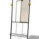 1960s modernist wardrobe. Gold lacquered metal.