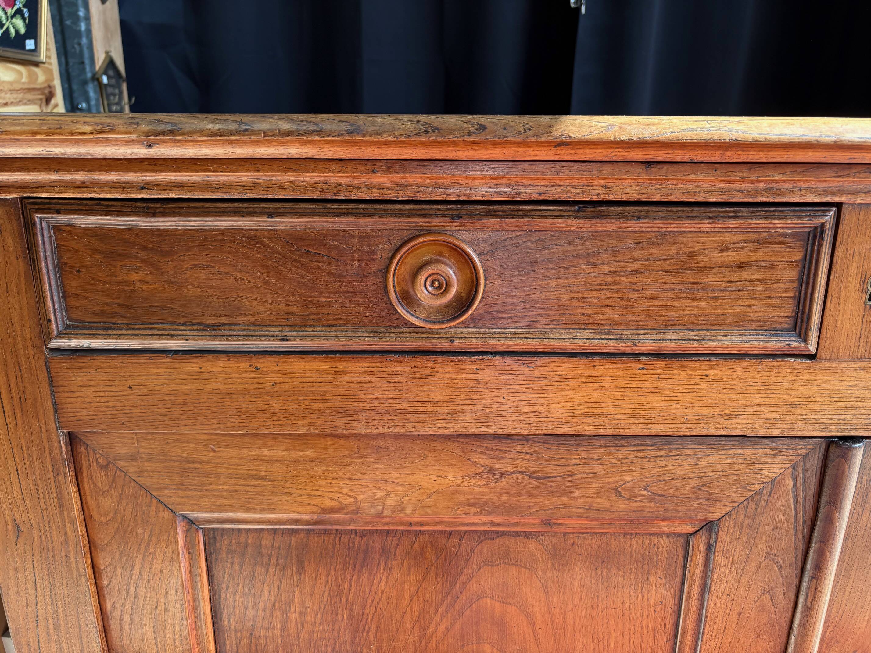 Antique solid oak sideboard