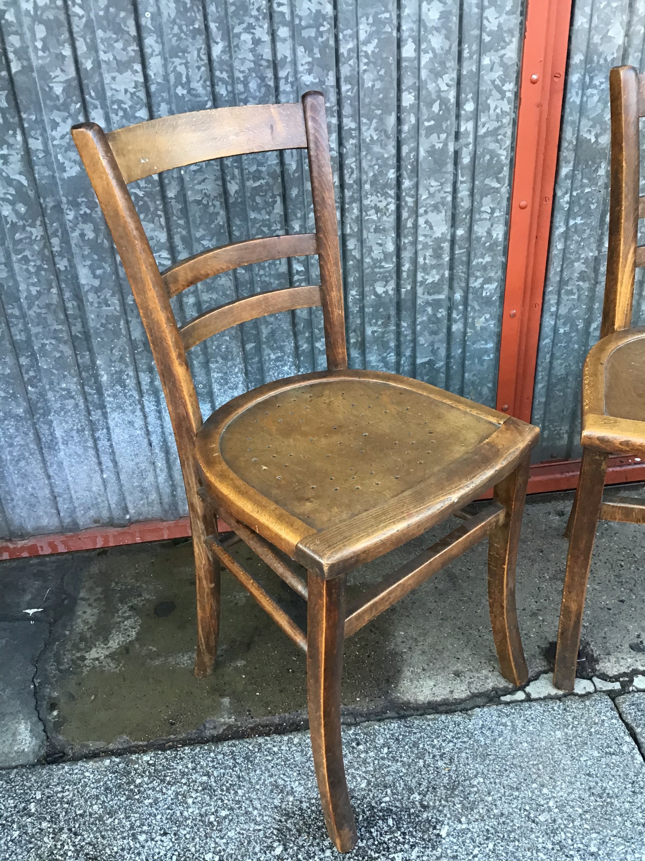 2 vintage bistro chairs