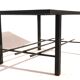Table basse vintage 1970 - Céramique, chêne et métal
