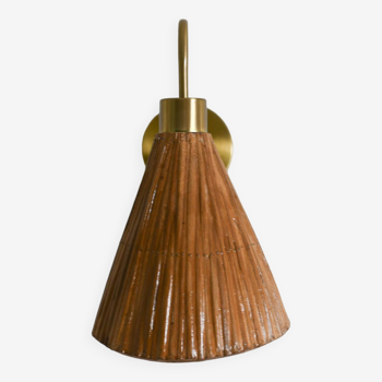 Applique murale Pencil Reed Cone mid-century modern